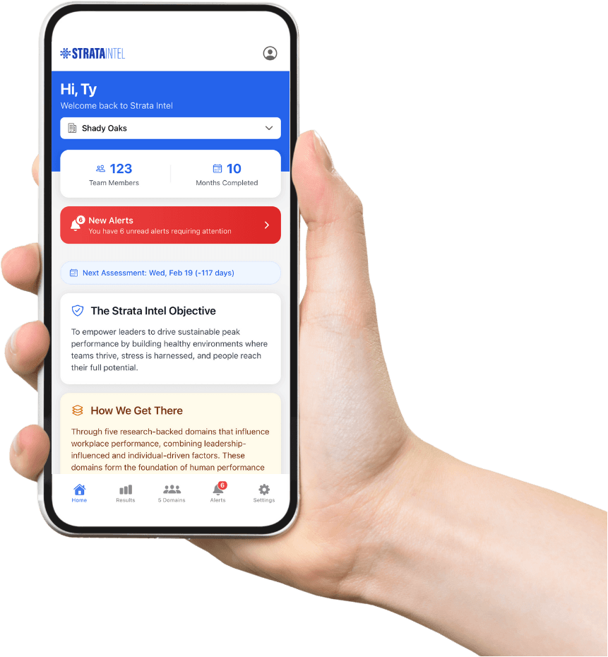 Strata Sense mobile app on iPhone